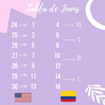 Jean Acid Hebilla Plata