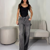 Blusa Flecos Caida Negro