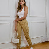 Jogger Cargo Caqui AB Clásico