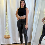 Leggins Cierre Tiro Alto