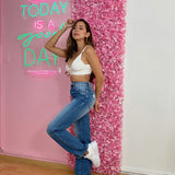 Top Basic Brillos Blanco