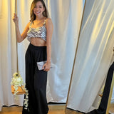 Pantalon Ancho Negro