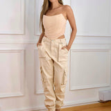 Jogger Marfil Cinta Negra