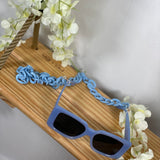 Gafas Baby Blue con Cadena