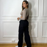 Busito Gancho Delantero Ceniza