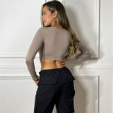 Busito Gancho Delantero Ceniza