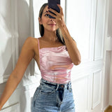 Body metalizado de oro rosa