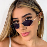 Gafas Rombo Doradas Lente Azul