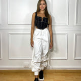 Pantalón Parachute Cargo Blanco