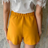 FALDA CORTA AMARILLO