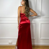 Vestido Largo Rojo Corset
