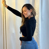 Busito Aro de Punto Negro