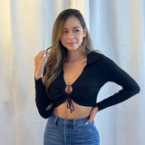 Busito Aro de Punto Negro