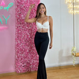 Corset Bra Blanco Perlas