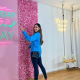 Camisera Top Cruzado Azul