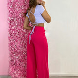 Pantalon Fuchsia Straight Cien
