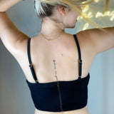 Corset Malla seda Negro