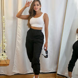 Sudadera Negra Cargo