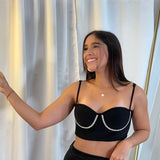 Top Copitas Diamante Negro