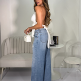 Jean Azul Claro Roto Rodilla