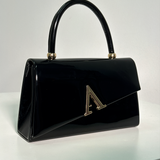Bolso de Mano Negro V Dorada