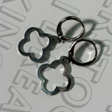 Aretes Trebol Plateados