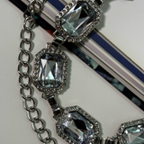 Cadena Diamonds Plateada