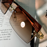 Gafas Retro Marron Clear