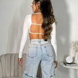 Pantalón Denim Azul Claro Rayado Blanco (copia)