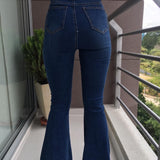 Bota Ancha Jean Navy