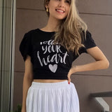 SIGUE TU CORAZÓN CAMISA NEGRA