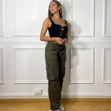 Corset TT Bandage Lace Up Negro