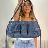 Bolso Hebilla Taches Azul