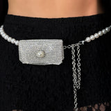 Cinturon Canguro Perlas Glitter