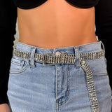 Correa Glitter Plata