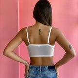 Bralette Blanco Con Soporte Copas