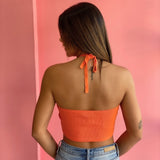 Camiseta sin mangas Naranja Hera