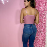 Body Copas Lineas Satinadas Malva