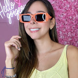 Gafas Marco Cuadrado Relieve Naranjas