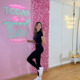 Conjunto Leggins Negro Blusa Cierre