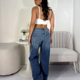 Jean Low Baggy Blue Line Side