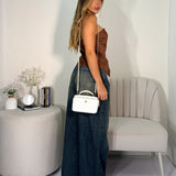 Top Strapless Café Rosa Dorada