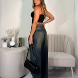 Corsé Encaje Flores Negro