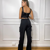 Pantalón Cargo Negro