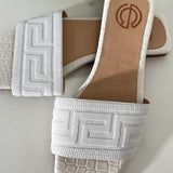 Sandalia Plana Blanca