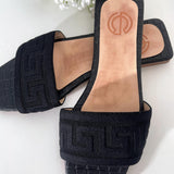 Sandalia Plana Negra