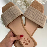 Sandalia Plana Camel