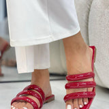 Sandalia París Cereza