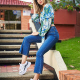 BLUSA MANGA LARGA HOJAS OTOÑO