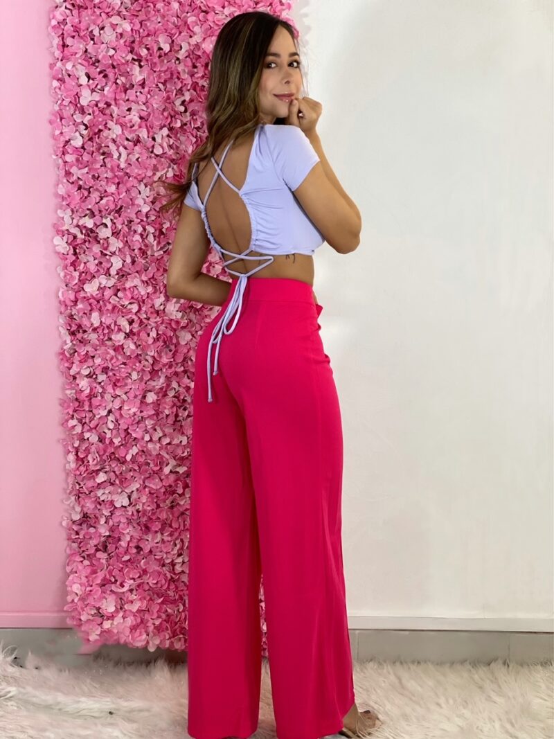 Pantalon Fuchsia Straight Cien